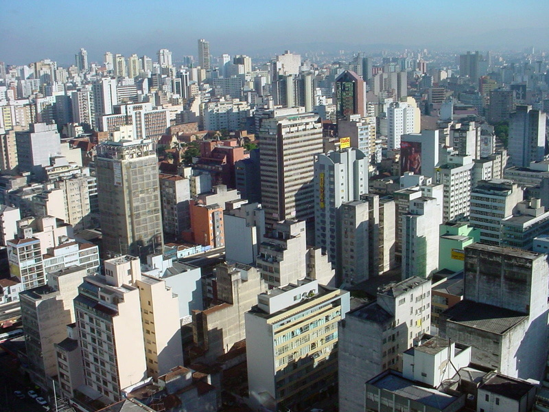 720P, brazil, aerial view, urban, metropole, sao, building, paulo, landscape, city