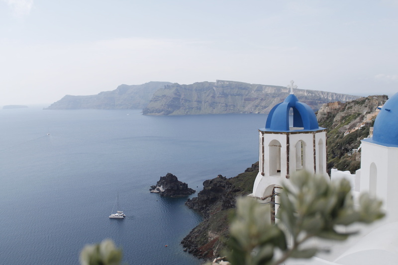 land, sea, roof, cliff, tower, building, lighthouse, coast, day, water, nature, sky, rock, body, hue, mountain, tree, blue, building exterior, spirituality