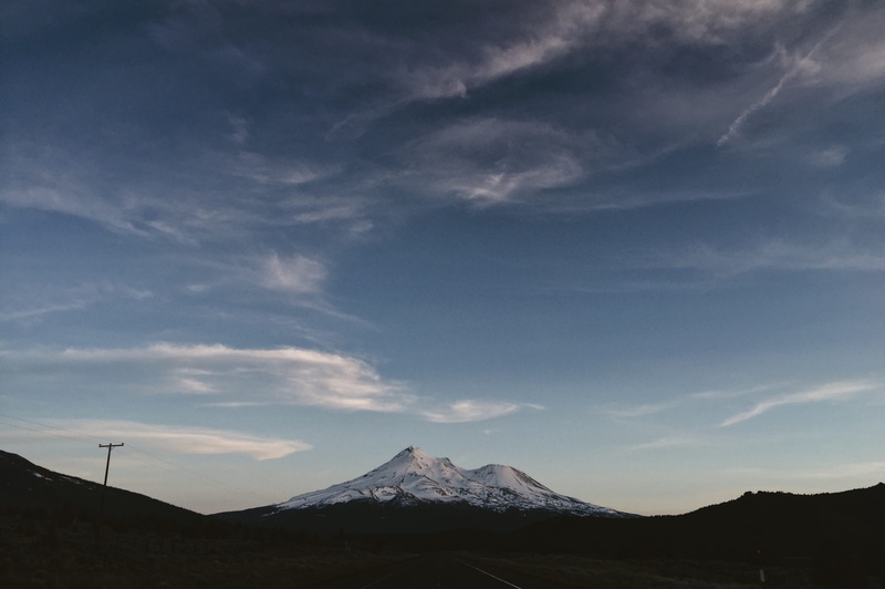 mountain peak, road, snow, redding, blues, shasta, beauty in nature, photoshop, mountain range, lightroom, shasta mountain, outdoors, tranquil scene, united states