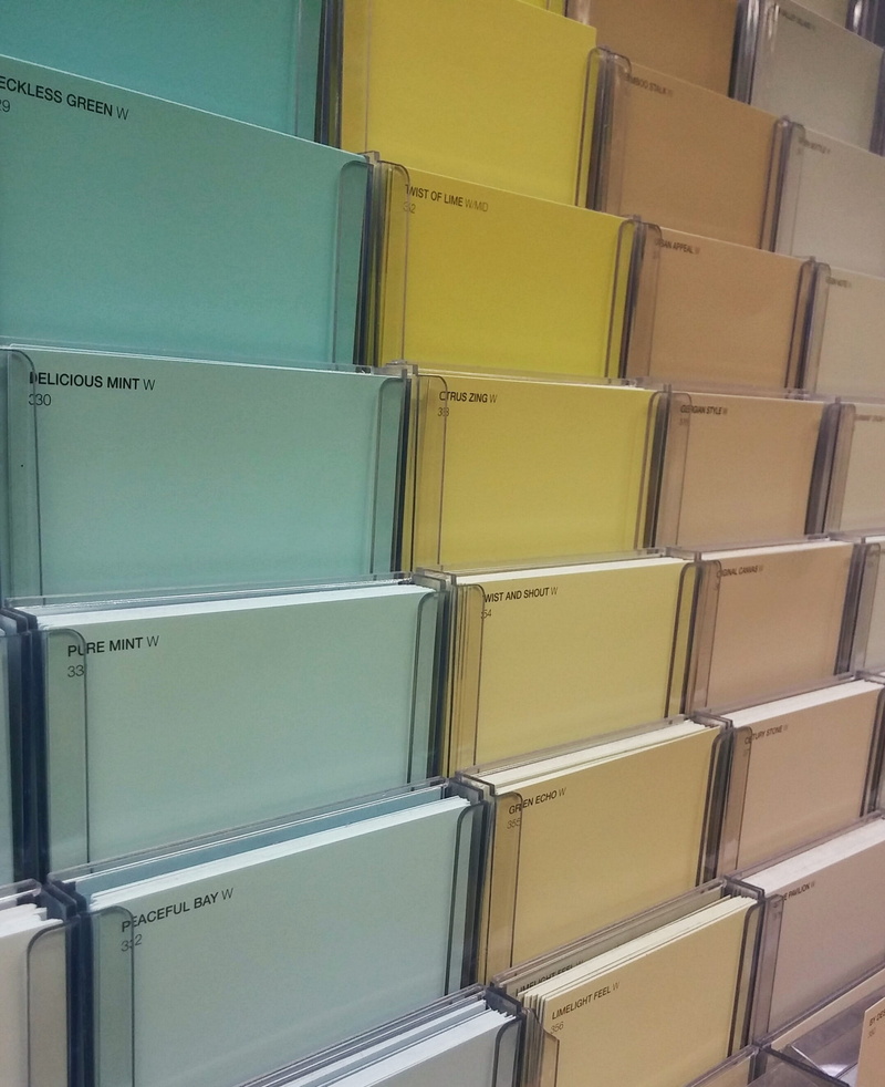 indoors, repetition, Colour, interior decor, abundance, full frame, stack, filing cabinet, Samples, order, Paint, blue, variation, choice, yellow, design