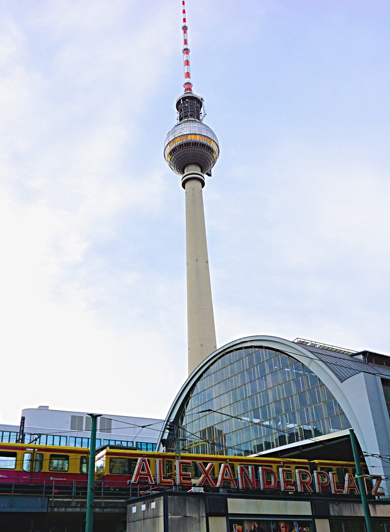 concrete, germany, Fernsehturm, travel destinations, travel, modern, needle, sphere, no people, tall - high, gray, 4K, building, skyscraper, low angle view