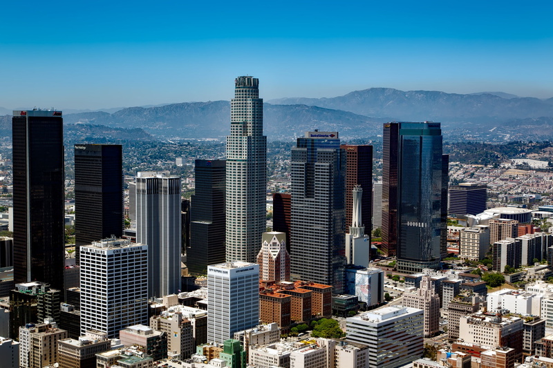 city, los angeles, city life, financial district, skyline, california, urban Skyline, cityscape, building exterior, modern, buildings, building, urban