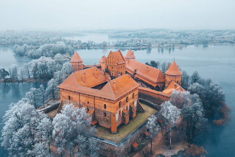 Lithuania, Island Castle, Trakai, 1080P