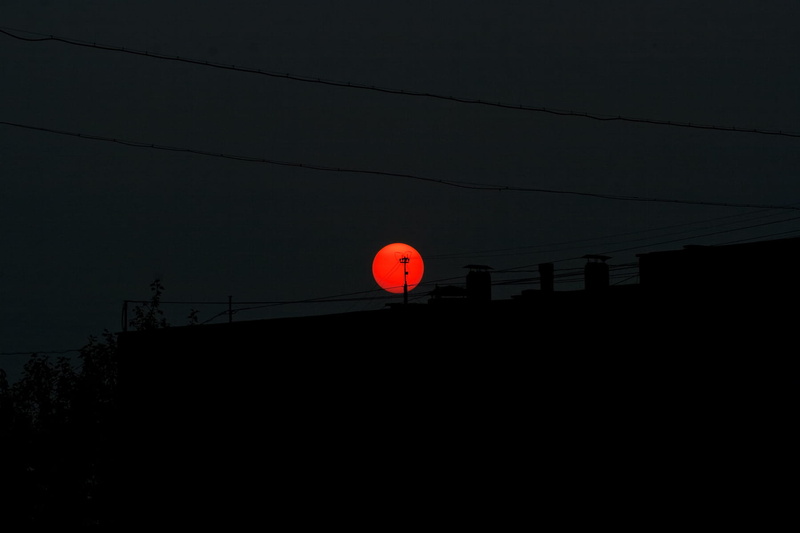outdoors, full moon, electricity, connection, cable, communication, Red, built structure, power supply, copy space, night, beauty in nature, low angle view