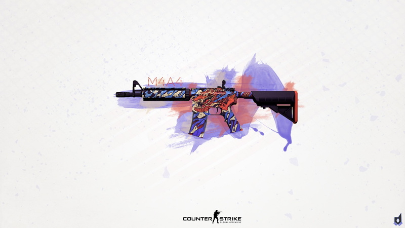 M4A4, 1080P, assault rifle, Counter-Strike, Counter-Strike: Global Offensive