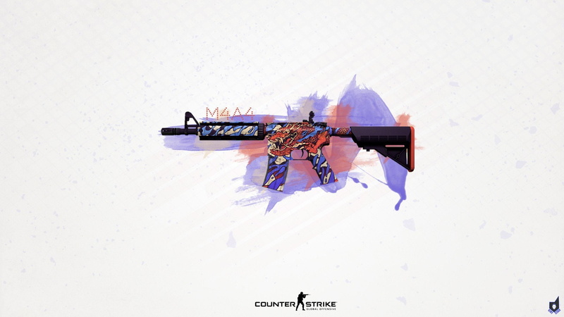 counter strike counter strike global offensive m4a4 assault rifle, 1080P