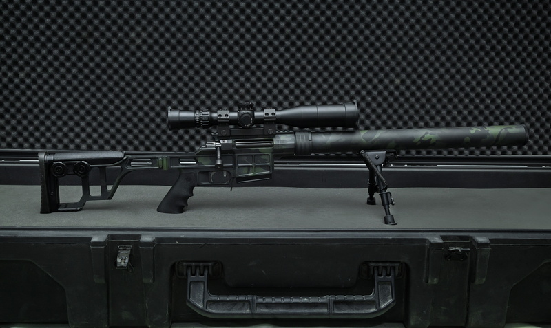 5K, weapon, DVL-10, LOBAEV Arms, sniper rifle, supressor