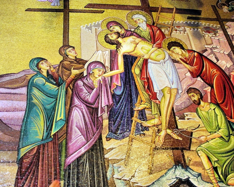 built structure, creativity, wall decoration, religion, spirituality, christ, basilica, fresco, human representation, bible, craft, angel, descent from the cross