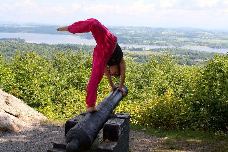 stretch, outdoors, nature, cloud - sky, side view, beauty in nature, yoga, landscape, exercise, training, fit, plant, full length, body, environment, day