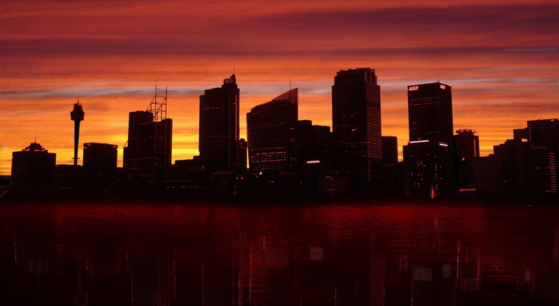 nature, reflection, sunset, landscape, tall - high, waterfront, manhattan - New York City, new York City, uSA, water, architecture, travel Destinations