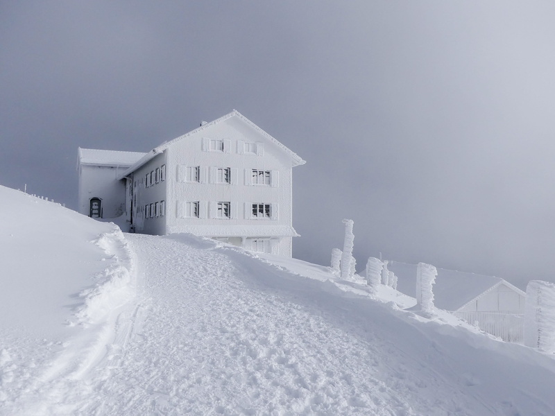 snow, snowdrift, house, frost, no people, winter, switzerland, extreme weather, 2K, building exterior, building, day, nature, white color, blizzard, beauty in nature
