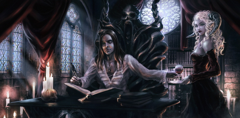 adult, architecture, people, girl, vampire, dress, online, young women, characters, men, group of people, human representation, digital composite, 2K