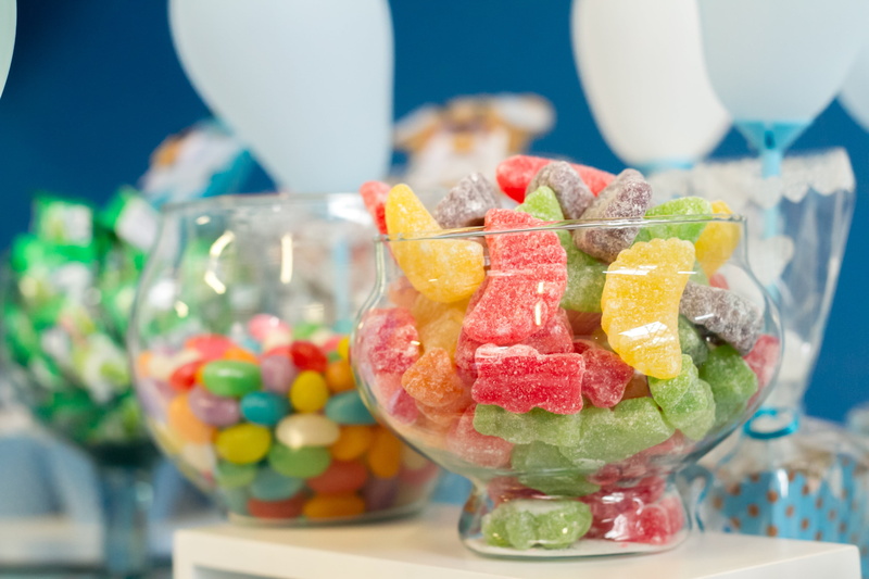 clear, indoors, focus on foreground, table, gummy, candy, sweet brazilian, variation, fruit, multi Colored, transparent, princess, celebration, vase, cololorful