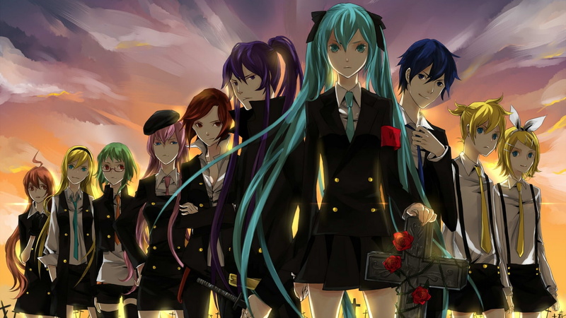 rin kagamine, illustration, night, digital composite, real people, human representation, women, celebration, creativity, hatsune miku, anime, characters