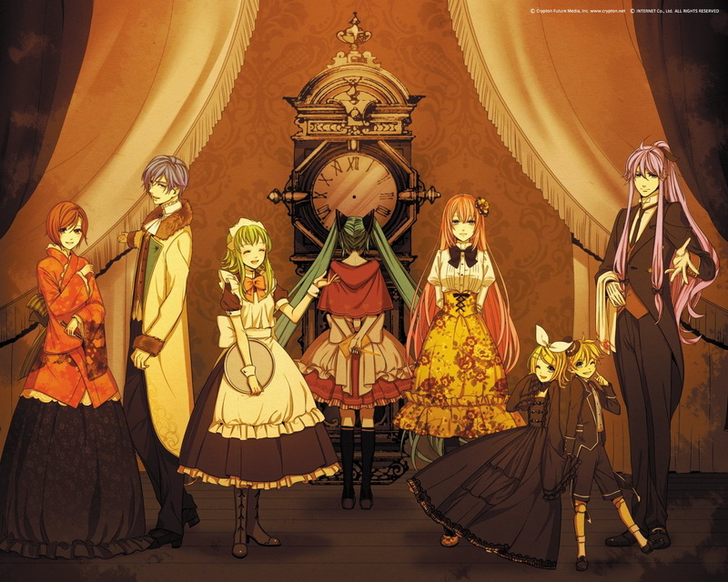 Rin Kagamine, Len Kagamine, Kaito (Vocaloid), Meiko (Vocaloid), Anime, GUMI (Vocaloid), Vocaloid, Gakupo Kamui, Luka Megurine, Hatsune Miku, 720P