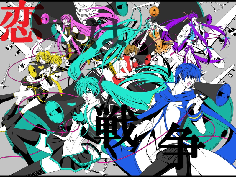 Vocaloid, GUMI (Vocaloid), Meiko (Vocaloid), Len Kagamine, Rin Kagamine, Anime, Hatsune Miku, Kaito (Vocaloid), Gakupo Kamui, 1080P, Luka Megurine, Love