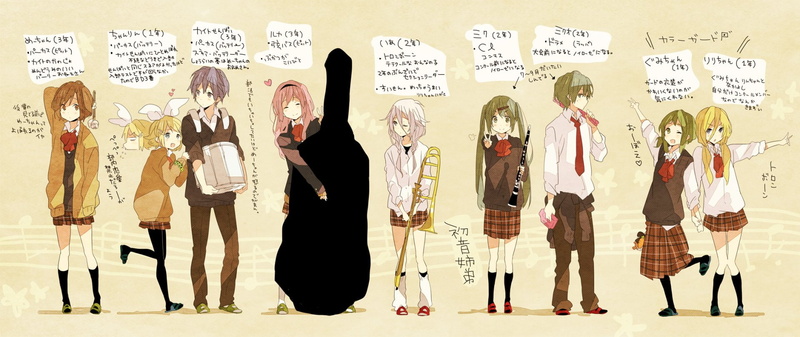 Yuzuki Yukari, Hatsune Miku, Lily (Vocaloid), Vocaloid, GUMI (Vocaloid), Luka Megurine, Meiko (Vocaloid), Rin Kagamine, Anime, 1080P, Kaito (Vocaloid)