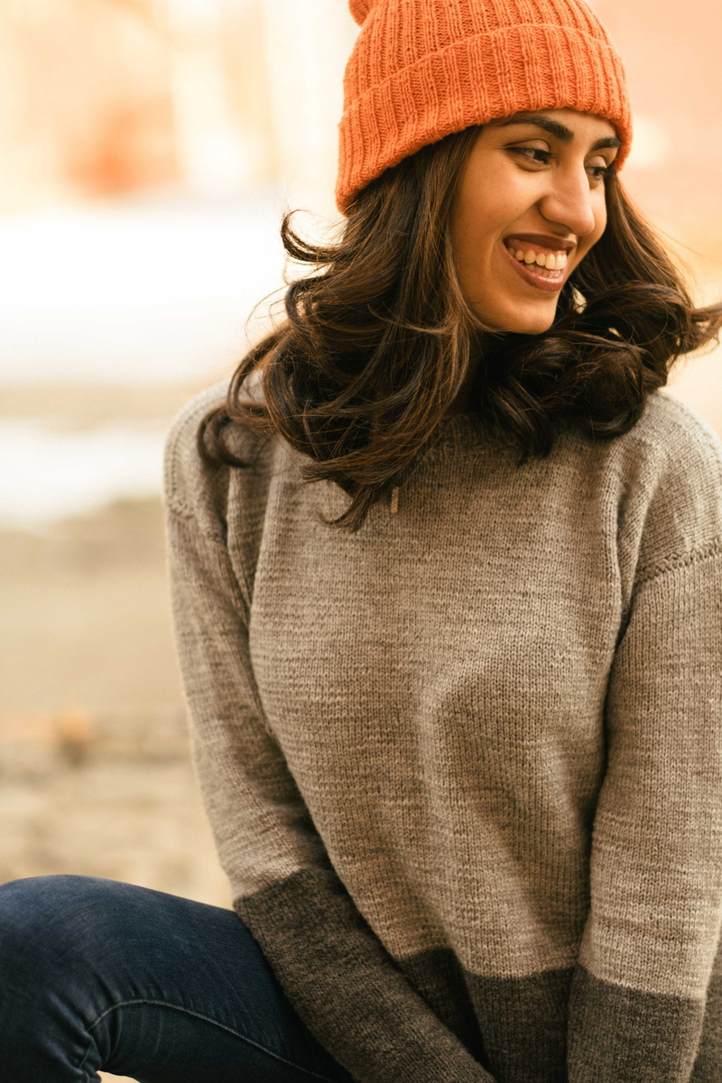 female, dimples, sleeve, portrait, hoodie, winter, person, long hair, celebrity, warm clothing, clothing, unknown, headband, one person, happiness, sweater