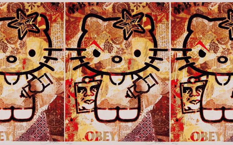 Hello Kitty, anime, obey, kitty, hello, art, hd, 1080P, x