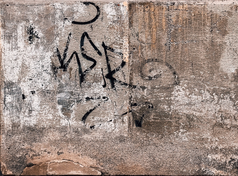 hair drier, stencil, message, dryer, capital letter, concrete, architecture, appliance, full frame, painting, art, built structure, black color, creativity