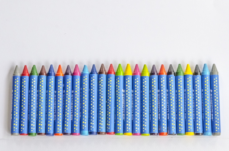 studio shot, color pencils, no people, color, still life, rainbow, indoors, collection, draw, pencil, white background, children, in a row, school, large group of objects