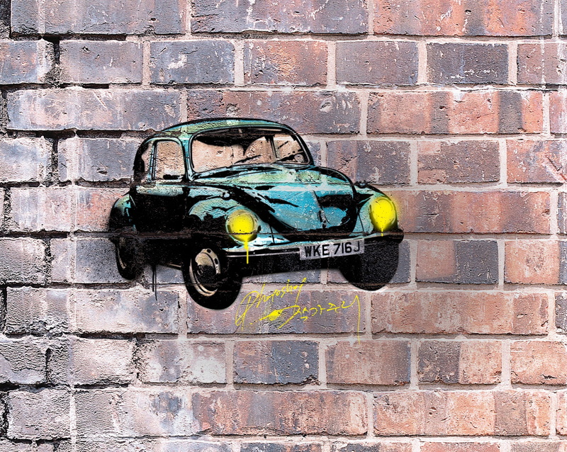 Graffiti Art, old, wall - building feature, car, outdoors, motor vehicle, building exterior, car pictures, built structure, mode of transportation, Pictures