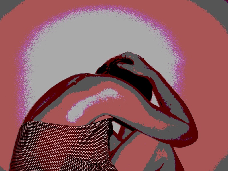 stencil, pink color, red, colored background, sculpture, close-up, 2K, day, human representation, art and craft, backgrounds, pattern, illustration, low angle view