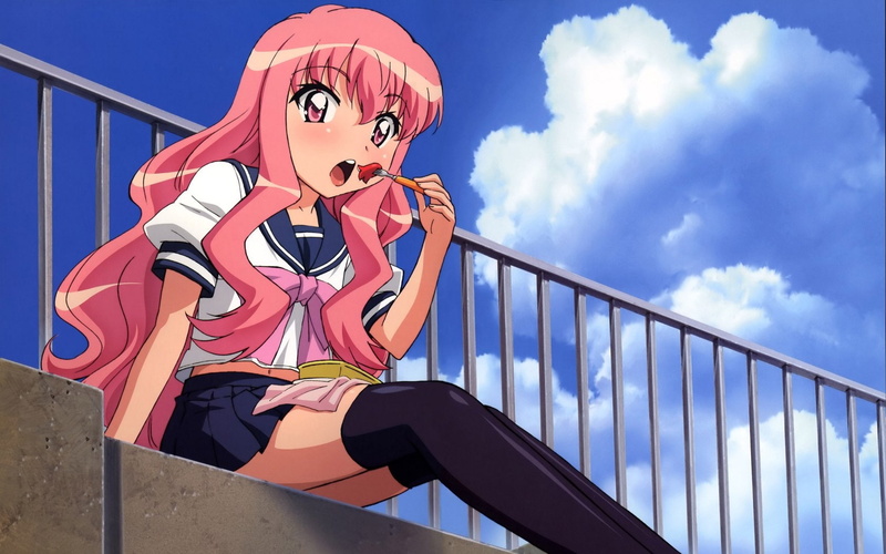 le, Zero no Tsukaima, de, anime, Louise Françoise Le Blanc de La Vallière, hot, louise, zero, tsukaima, hd, vallire, franoise, x, art, la, 720P, blanc