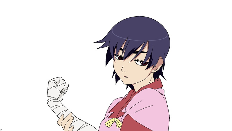 copy space, child, waist up, white skin, creativity, studio shot, representation, childhood, standing, fan art, Kanbaru Suruga, cut out, young adult, front view