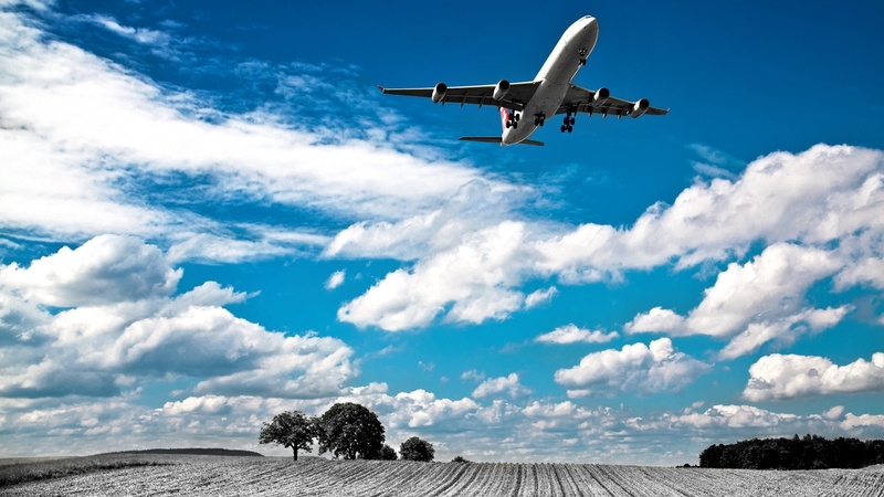 day, travel, cloud - sky, mode of transportation, airport, flying, aerospace industry, outdoors, Aircraft, Airplane, commercial airplane, sunlight, journey