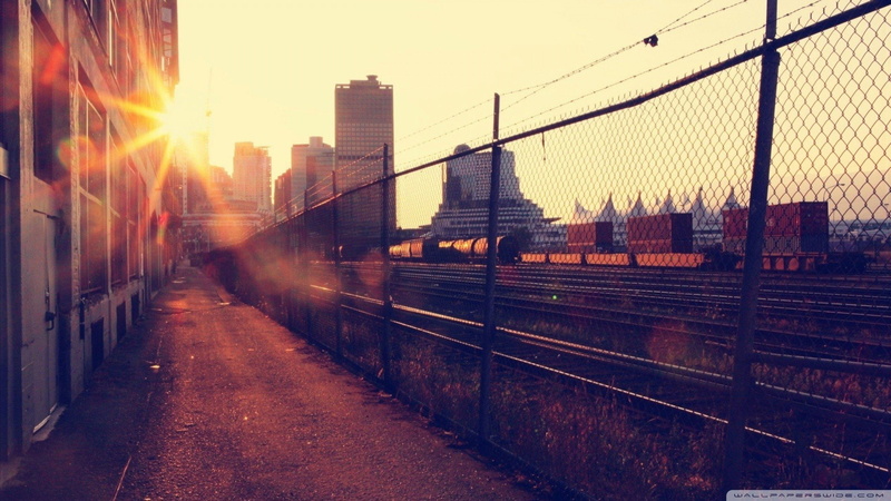 px, cars, Sun Rays, x, Rail Yard, rail, railway, yard, City, hd, rays, 1080P, art, 1920x1080 px, sun