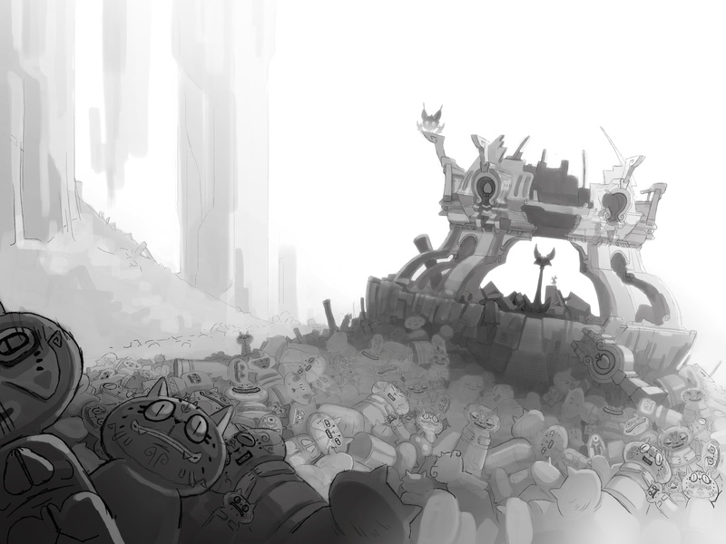 julith, Dofus, statue, belief, concept art, ornate, 4724x3543 px, 4K, building, day, outdoors, galaxy, px, representation, x, creativity, history, nature