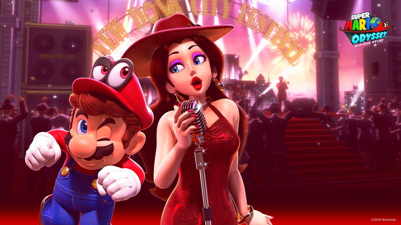 1080P, Cappy (Mario), Mario, Super Mario Odyssey, Pauline (Mario)