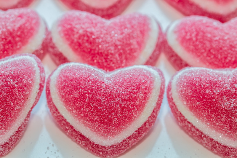 freshness, valentines day - holiday, ready-to-eat, jelly, indoors, sweet, positive emotion, sweet food, food, candy, delicious, food and drink, red, candy heart
