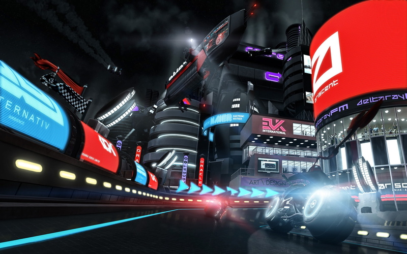 3d, application, moto, 1080P, race, game, midnight, tron, run