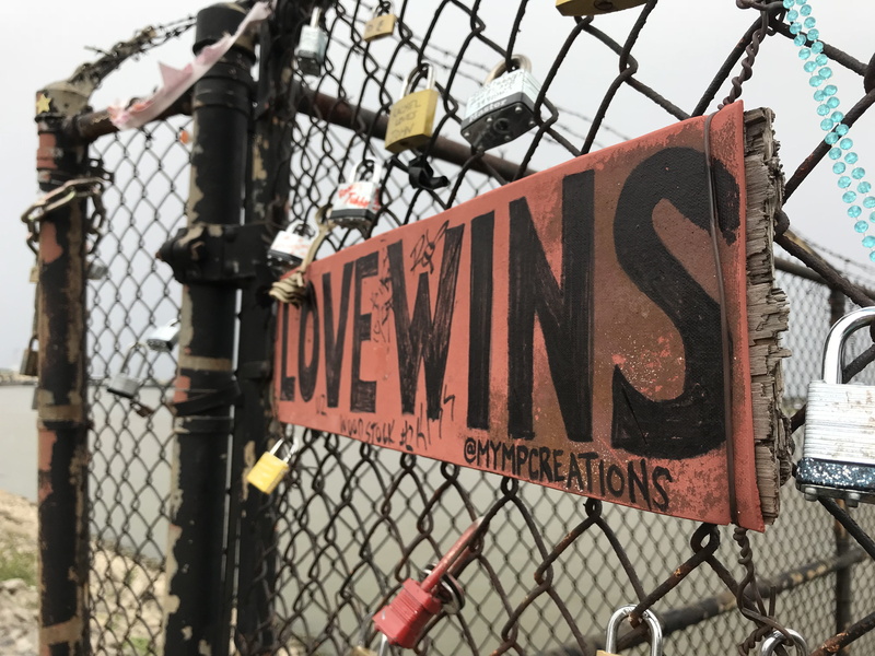 warning sign, day, boundary, graffiti, information sign, text, love, communication, no people, texture, metal, cityscape, fence, outdoors, barrier, protection