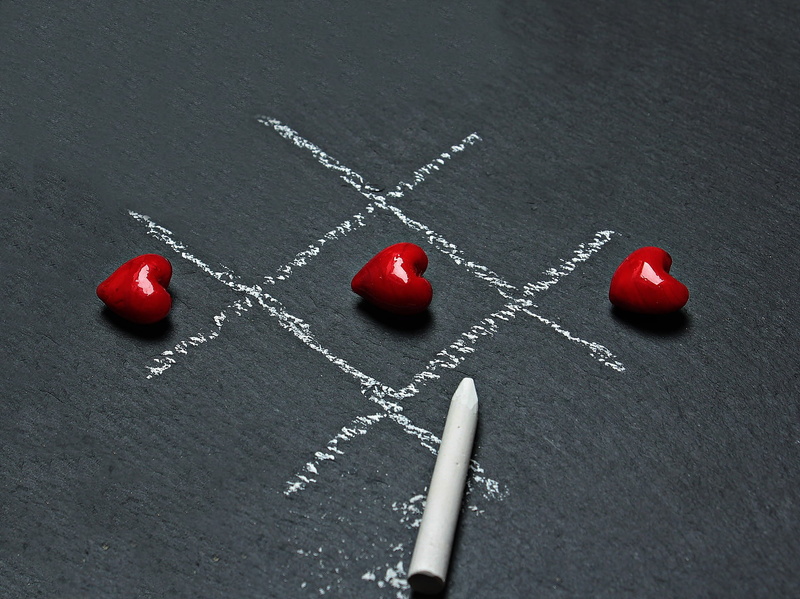 blackboard, board, tac, sport, 1080P, activity, studio shot, food, table, tic, still life, directly above, red, game, object, fruit, food and drink, healthy eating