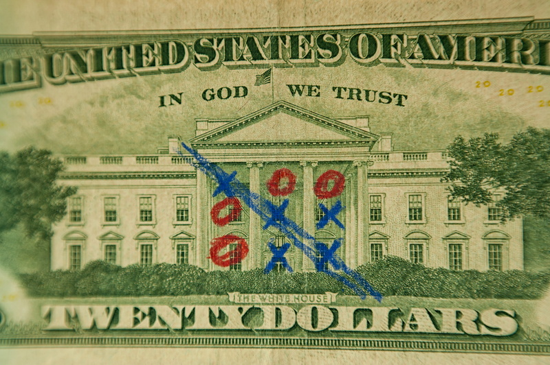 TIC-TAC-toe, bill, the game, dollars, 4K