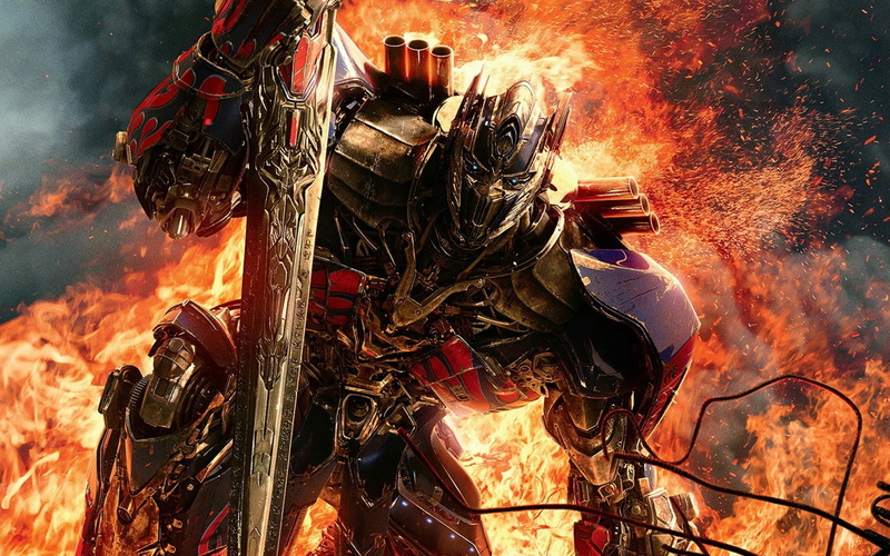 robot, art backgrounds, 4K, optimus prime