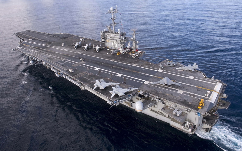harry, Aircraft, truman, Carrier, View, Top, Navy, 1080P