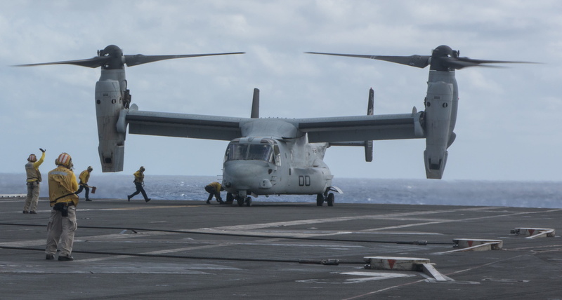 Mv-22B Osprey, freight transportation, business, sky, marines, shipping, plane, military, training, adult, air vehicle, United States Navy, vtol, takeoff