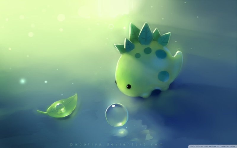 fantasy art, funny, fantasy, entertainment, 1080P, Green, hd, dinosaurs, art, Apofiss