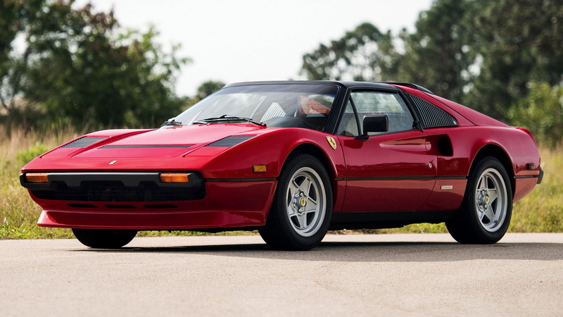 Convertible, Ferrari 308 GTS Quattrovalvole, Ferrari, Old Car, 1080P, Car, Red Car, Sport Car, Grand Tourer