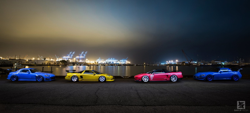 night, 2K, honda nsx, s2000, car, tuning