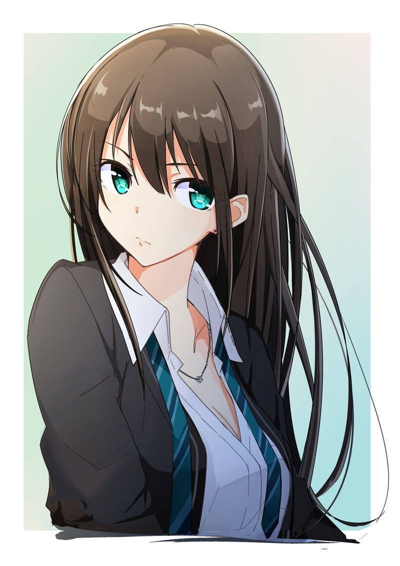 2K, uniform, long hair, Shibuya Rin, anime, THE iDOLM@STER, anime girls, THE iDOLM@STER: Million Live!