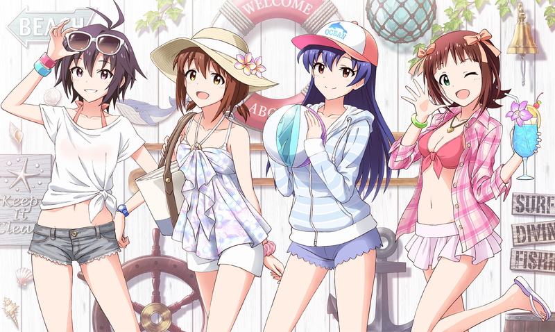 Makoto Kikuchi, Chihaya Kisaragi, The iDOLM@STER, 1080P, Anime, Yukiho Hagiwara, Haruka Amami