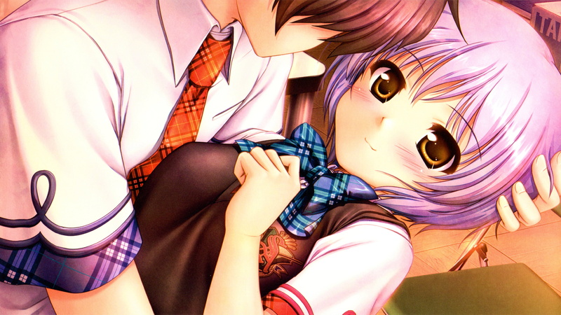 sitting, adult, women, holding, real people, casual clothing, anime, lifestyles, young adult, leisure activity, Daitoshokan no Hitsujikai, Misono Senri