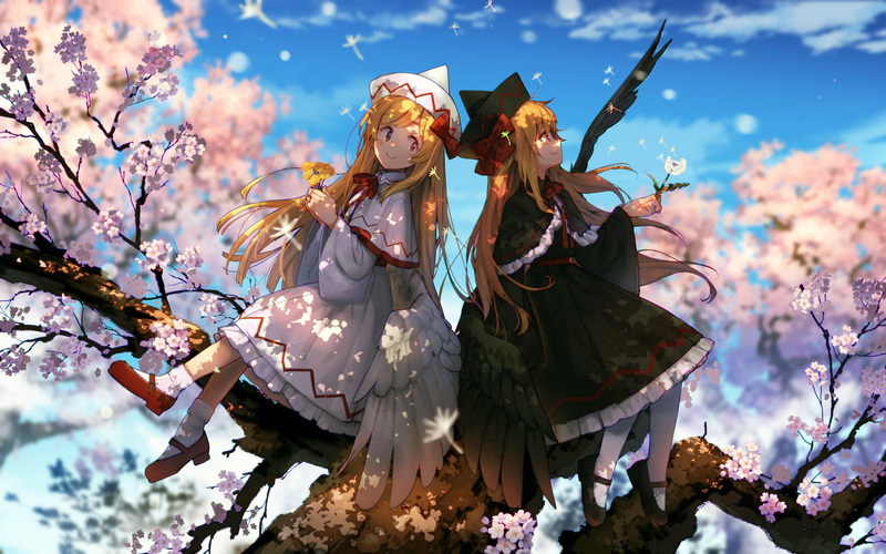 Touhou, Lily White, 1080P, Anime, Lily Black