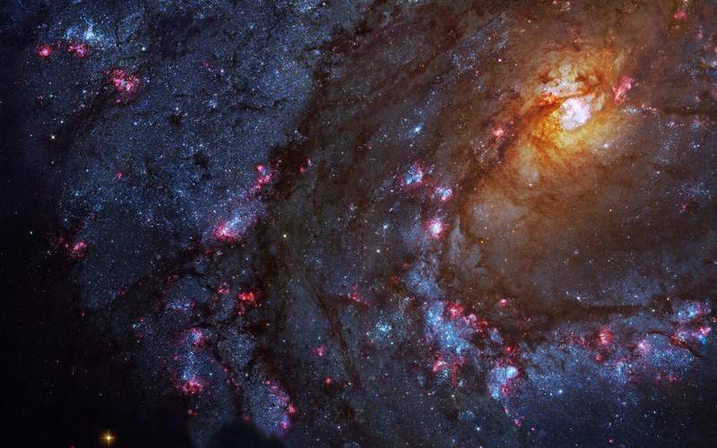 hd, illustration, black, galaxy, galaxies, stars, 1080P, outer, space