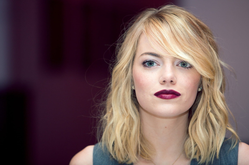 beauty, hairstyle, women, mouth open, portrait, Emma Stone, blue eyes, closeup, headshot, stone, young women, body part, indoors, eye, beautiful woman